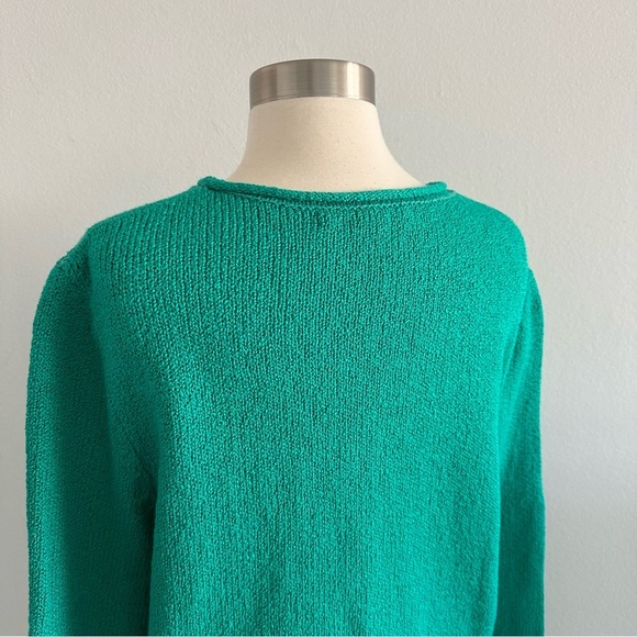 The Elder Statesman Ribbed Knit 100% Cotton Sweater L - Picture 9 of 12